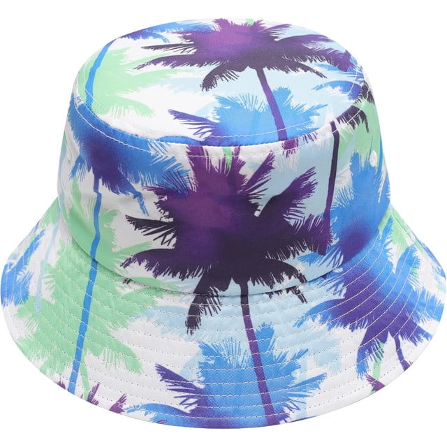 Unisex Cute Print Bucket Hat Summer Travel Fisherman Cap for Women Men Teens