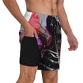 thumbnail image 2 of Balery Artistic Skull Mens Swim Trunks Swim Shorts for Men Quick Dry Inseam Beach Shorts with Compression Liner Pocket-X-Large, 2 of 9