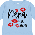 thumbnail image 4 of Inktastic Nana Was Here Red Kisses Boys or Girls Long Sleeve Toddler T-Shirt, 4 of 5