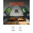 thumbnail image 4 of KFFKFF Camping Tent for Pickup Truck, Suitable for 5.5-6.0 ft Trucks, PU2000mm Waterproof 2-3 Person Truck Bed Tent with Dual Layer Window Design, Robust Truck Camper Shell Including Storage Bag, 4 of 9