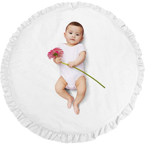 Willstar Baby Cotton Play Mat Soft Crawling Mat White Detachable