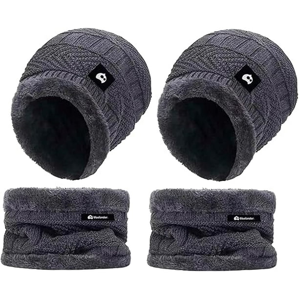 Set de 2 Gorros de Invierno con Bufanda, Bluelander, Unisex