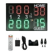 Professional Electronic Tabletop Digital Scoreboard Remote Control Wall Mounted Timer Score Keeper for Outdoor Sports Judo Boxing