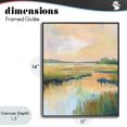 thumbnail image 4 of Stupell Industries Contemporary Marsh Sunset over Tranquil Stream Black Framed Giclee Art, 11 x 14, by LSR Design Studio, 4 of 8