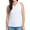 White, variant on Elsie & Zoey Myla XL White V-Neck Sleeveless Tank Top for Women