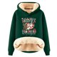 thumbnail image 1 of WILLBEST Sudadera con Capucha para Mujer, Otoño/Invierno, con Estampado Navideño de Letras, Gruesa y Cálida Mediana, 1 of 3