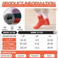 thumbnail image 6 of 6 Pairs Merino Wool Kids Hiking Socks Toddlers Boys Girls Athletic Thermal Warm Winter Socks, 6 of 6
