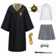 thumbnail image 3 of Disfraz unisex de Slytherin, bata de escuela mágica, capa, suéter, vestido, corbata, gafas, conjunto de brujería, disfraz de Halloween, 3 of 5