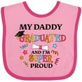 thumbnail image 3 of Inktastic My Daddy Graduated and I'm Super Proud Boys or Girls Baby Bib, 3 of 4