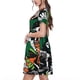 thumbnail image 2 of Balery Dinosaur Skeleton Vestidos sueltos de manga corta para mujer, vestidos de verano 2025, vestidos casuales de corte A con vuelo., 2 of 6