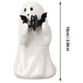 thumbnail image 2 of LAMIRO Ghost Hold Pumpkin Figurines, Halloween Ghost Decorations Figurine, Cute Ghost with Bat Spooky Statue, Halloween Ghost Ornaments, Spooky Ghost Sculpture Gift for Halloween Office Kitchen Decor, 2 of 7