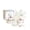 White, variant on Chef Power 14pcs Nonstick Ceramic Cookware Set, Cream White Bougainvillea Print