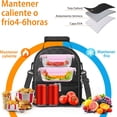 thumbnail image 2 of Bolsa de Almuerzo Dos Pisos Aislamiento Lonchera para Mujer y Hombre Loncheras Térmica Impermeable y a Prueba de Fugas Correa de Hombro Ajustable Bolsa de Almuerzo Grande para Trabajo Escuela y Picnic, 2 of 4