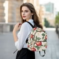 thumbnail image 6 of FORMRS Mini Backpack Purse for Women Quilted Travel Daypack Casual Shoulder Bag, Apples Flower Pattern, 6 of 7