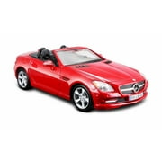 2011 Mercedes-Benz SLK Convertible, Red - Maisto 31206R - 1/24 Scale Diecast Model Toy Car