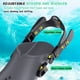 thumbnail image 3 of Aletas de snorkel Hebillas ajustables Aletas de natación de talón abierto Tamaño de viaje Aletas de natación cortas para snorkel Buceo Natación, TAMAÑO: S/M, 3 of 4