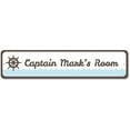 thumbnail image 2 of Ship Captain Novelty Sign, Metal Wall Decor - 4x18 inches, 2 of 4
