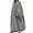 Gray, variant on Women's Wool Blend Hooded Cape Poncho Maxi Cloak Coat