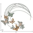 thumbnail image 7 of LuxenHome Metal Butterflies Moon Indoor/Outdoor Wall Decor, 7 of 7