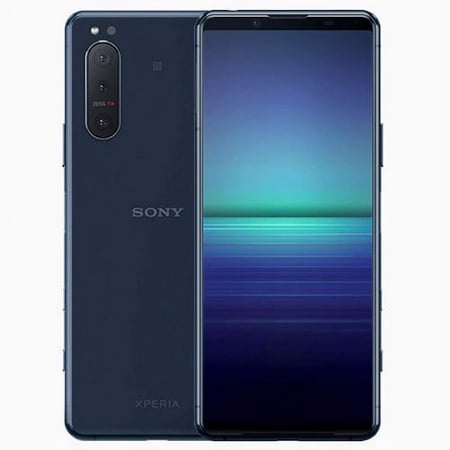 Sony Xperia 5 II 5G Dual-SIM 128GB ROM + 8GB ROM (GSM Only | No CDMA) Factory Unlocked Android Smartphone (Blue) - International Version