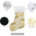 thumbnail image 3 of CoolnutSweet Bee Christmas Stockings Honeycomb Christmas Presonalized Large Stocking Sock, Set of 2 Xmas Party Winter Decor Candy Bag Family Holiday Gift, 17.7 Inch, 3 of 7