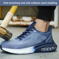 thumbnail image 4 of Safety Shoes Men Women Lightweight Work Shoes Steel Toe Shoes Air Cushion Non-Slip Protective Shoes EU 36-46, 4 of 7