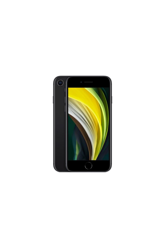 Pre-Owned No Plan-Unlocked Device, Apple, iPhone SE 2020, Cell Phone, 128GB 3GB RAM, Black