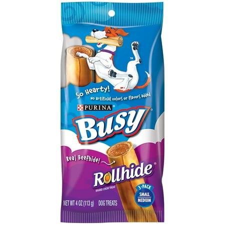 Busy Rollhide Small/Medium Dog Chew, 4 oz