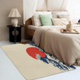 thumbnail image 3 of 3x5 Rug, Great Wave Off Kanagawa Rug & Home Decor - Front Door Mat Indoor Entrance, Japanese Hokusai Rugs for Entryway, Washable Non Slip Soft Area Rug, Japan Style Carpet & Room Decorations X-&529, 3 of 7