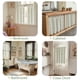 thumbnail image 4 of Cortinas jinchan estampadas florales para cocina, 2 paneles de lino de 36 cm, color verde, 4 of 8