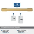 thumbnail image 3 of Amerock Triomphe 5-1/16 inch (128mm) Center-to-Center Champagne Bronze Cabinet Pull - 10 Pack, 3 of 5
