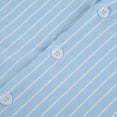 thumbnail image 6 of XIAOCHA Striped Print Button-Up Shirt For Women Short Sleeve Oktoberfest Casual Daily Top, 6 of 8