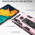 thumbnail image 4 of for Samsung Galaxy A20 Case A20 Phone Case with Screen Protector Dual Layer Soft Flexible TPU Hard Shell Military Grade Full-Body Rugged with Kickstand Car Mount Protective Cover Cases (Pink), 4 of 6