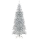 thumbnail image 4 of Costway Árbol de Navidad de oropel plateado artificial preiluminado de 180 cm con 790 puntas de ramas y 300 luces LED, 4 of 4