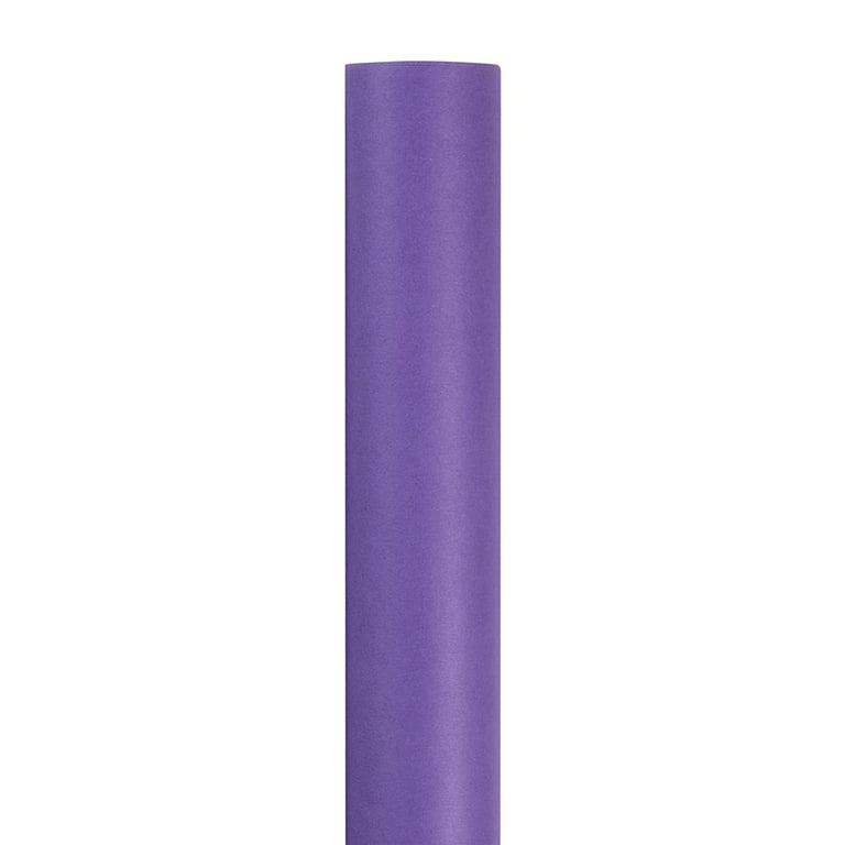 JAM PAPER Purple Glossy Gift Wrapping Paper Roll - 2 packs of 25 Sq. Ft.