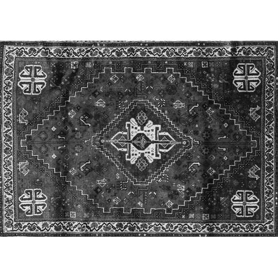 Ahgly Company Indoor Rectangle Persian Gray Traditional Area Rugs, 6' x 9'