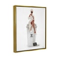 thumbnail image 3 of Stupell Industries Upscale Brand Woman Glam Brunch Coffee Graphic Art Metallic Gold Floating Framed Canvas Print Wall Art, Design by Ziwei Li, 3 of 6