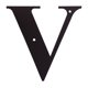 thumbnail image 1 of Letra V grande(LET-V) Village Wrought Iron LET-V, 1 of 1