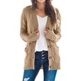 thumbnail image 1 of WREESH Women's Knit Cardigans Loose Slouchy Oversized Wrap Chunky Pocket Sweaters Coat, 1 of 8