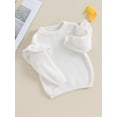 thumbnail image 3 of Bagilaanoe Toddler Baby Girl Knitted Sweater Long Sleeve Solid Color Pullover 3M 6M 9M 12M 18M 24M 3T Kids Warm Jumpers Tops Fall Loose Knitwear, 3 of 8