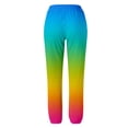 thumbnail image 4 of Ierhent Women's Plus Size Pants High Waist Sporty Gym Fit Jogger Pants Lounge Trousers(Hot Pink,S), 4 of 4