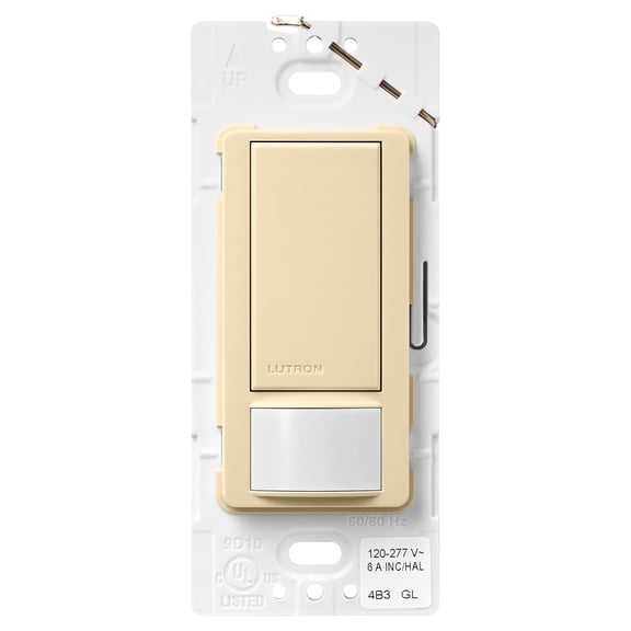 Lutron Lutron MS-OPS6M2-DV-IV Maestro 6-Amp Multi-Location Dual Voltage Occupancy Sensing Switch, Ivory CA3