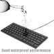 thumbnail image 3 of Teclado con cable FLhrweasw K1000 10 pulgadas 78 teclas Mini teclado USB delgado para PC, 3 of 9