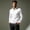 White, variant on YTCAMLO Long Sleeve Workout Shirts for Men Fashion Letter Printed Quarter Zip Sun Shirt Stretch Quick Dry Golf Gym Pullover Tops