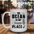 thumbnail image 2 of The Ocean Is Seahorse's Happy Place Mug, Ceramic Mug, White Cup 15 oz, 2 of 3