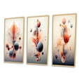 thumbnail image 3 of Designart "Interior Metamorphosis Retrofuturistic" Abstract Shapes Framed Wall Art Set Of 3 - Orange Transitional Frame Gallery Set For Office Decor, 3 of 6