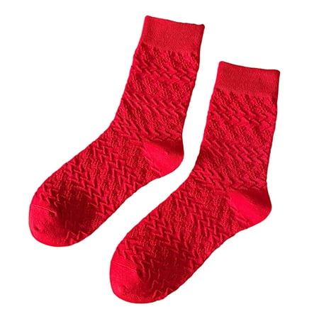 

CXDa New Year Socks 1 Pair Keep Warm Anti-slip Festive Festive New Year Socks
