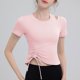 thumbnail image 1 of mfyjkho Tops De Moda Para Mujer, Blusa Informal De Verano Con Capucha Y Manga Corta De Color Liso Para Mujer Tops De Gimnasio Para Mujer Xl, 1 of 3