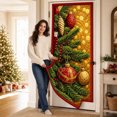 thumbnail image 4 of Miwamany Christmas Decorations Indoor Outdoor, Quilted Christmas Door Curtain with Santa Claus, Holiday Door Banner for Front Door Home Party, 4 of 7