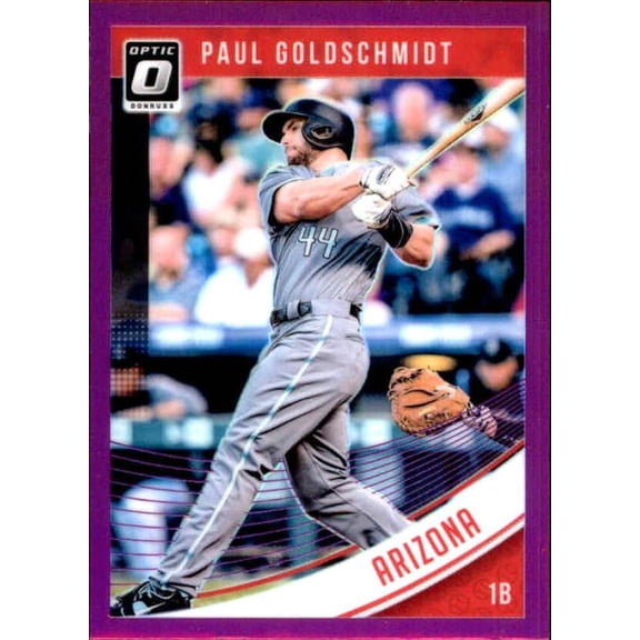 Collectible 2018 Donruss Optic Purple #66 Paul Goldschmidt Diamondbacks MLB Baseball Trading Card
